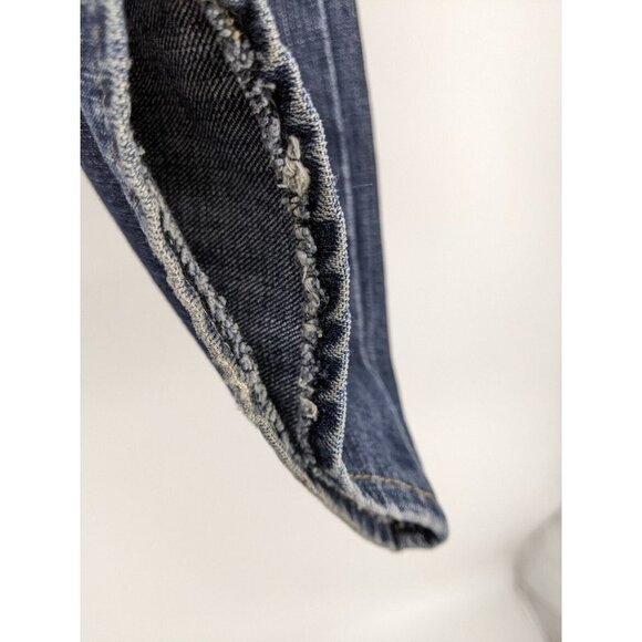 7 For All Mankind Blue Flare Jeans - Picture 8 of 10